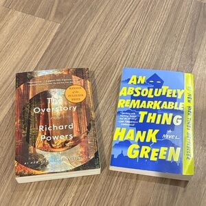 The Overstory and An Absolutely Remarkable Thing Books